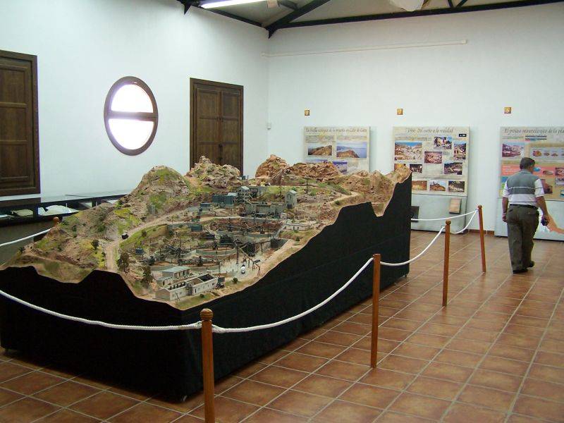 Maqueta Plata Denver Minas de Oro de Rodalquilar en Casa de los Volcanes PN Cabo de Gata Níjar